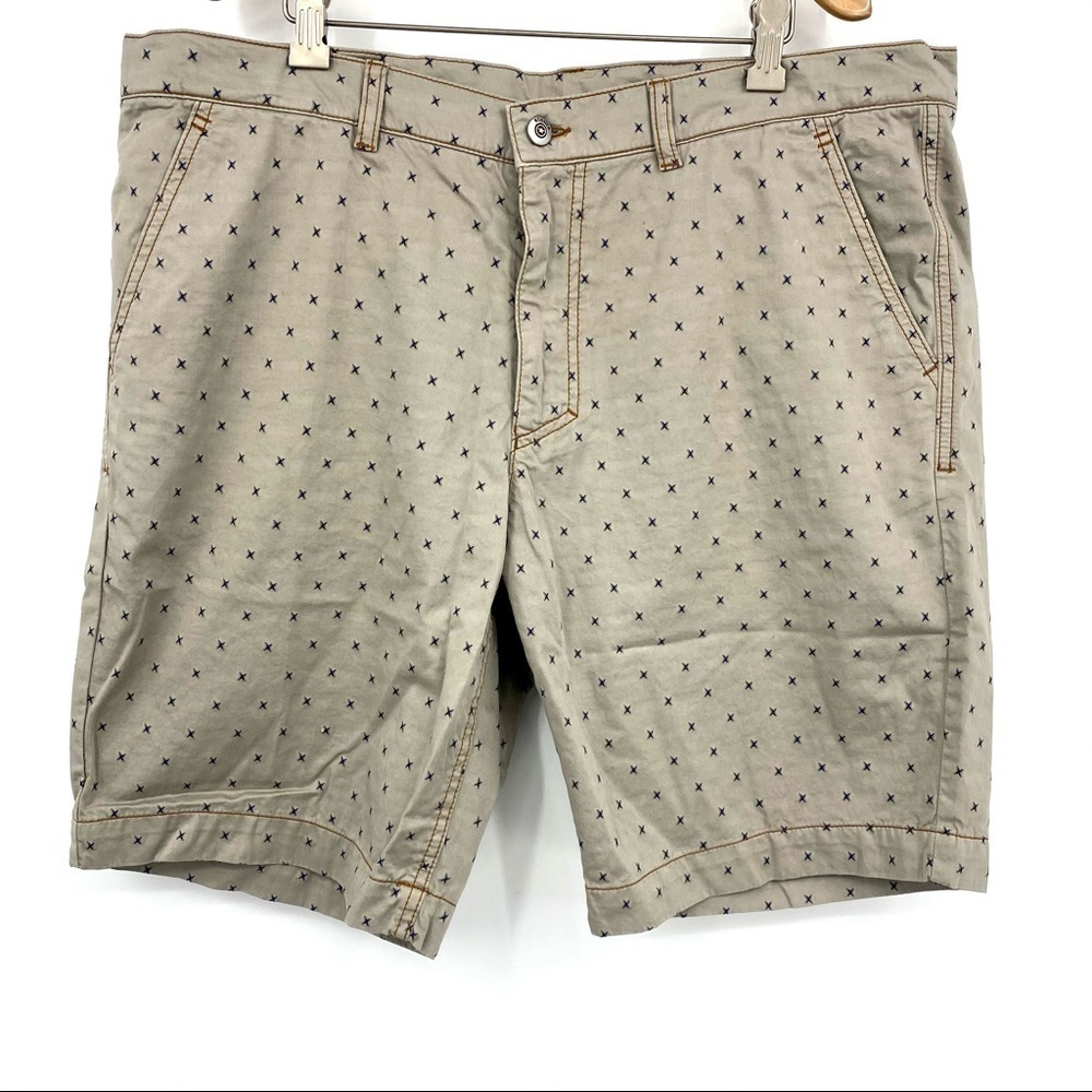 Bogner printed cotton twill 9” shorts 40